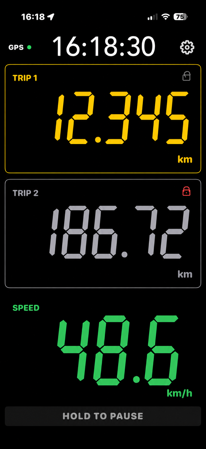 EZ Rally Tripmeter High 1 m resolution display