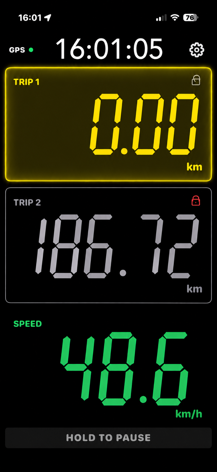 EZ Rally Tripmeter Trip 1 reset confirmation