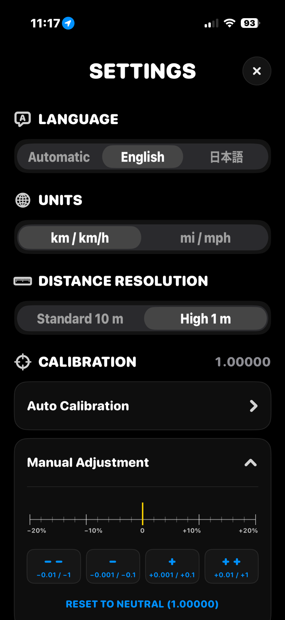 EZ Rally Tripmeter settings